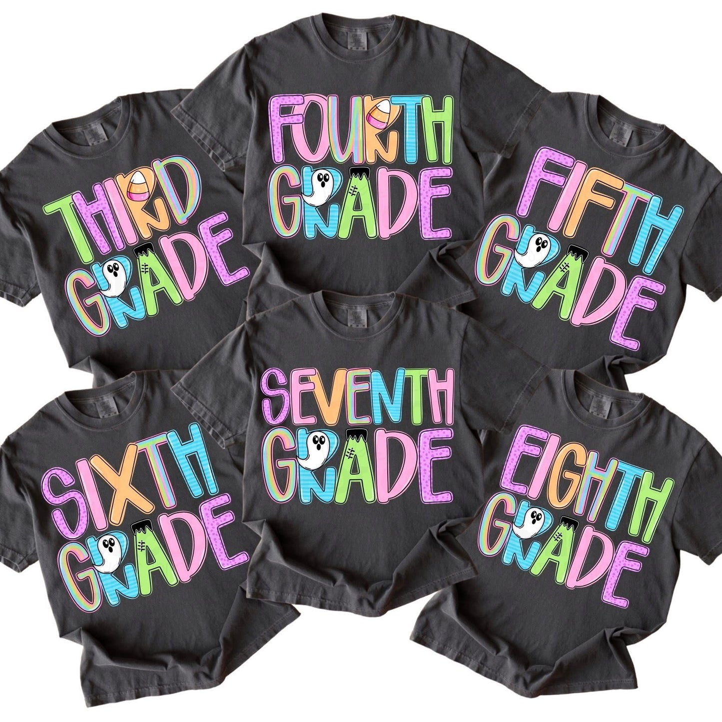 Halloween grade level shirts