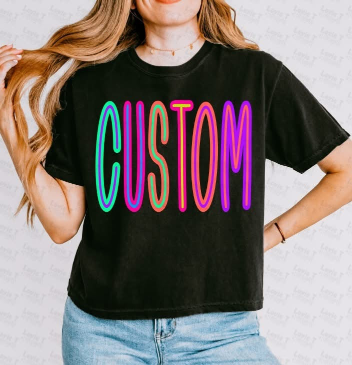 Customizable name shirt
