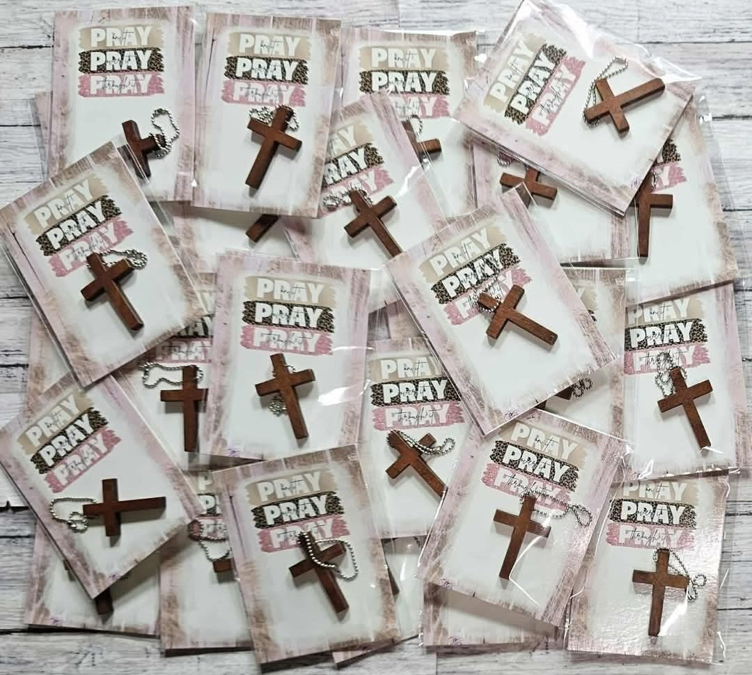 Prayer Cross Keychains