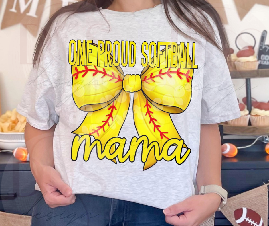 Proud softball mama