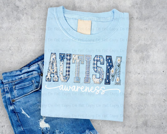 Autism Awareness – Floral Patchwork