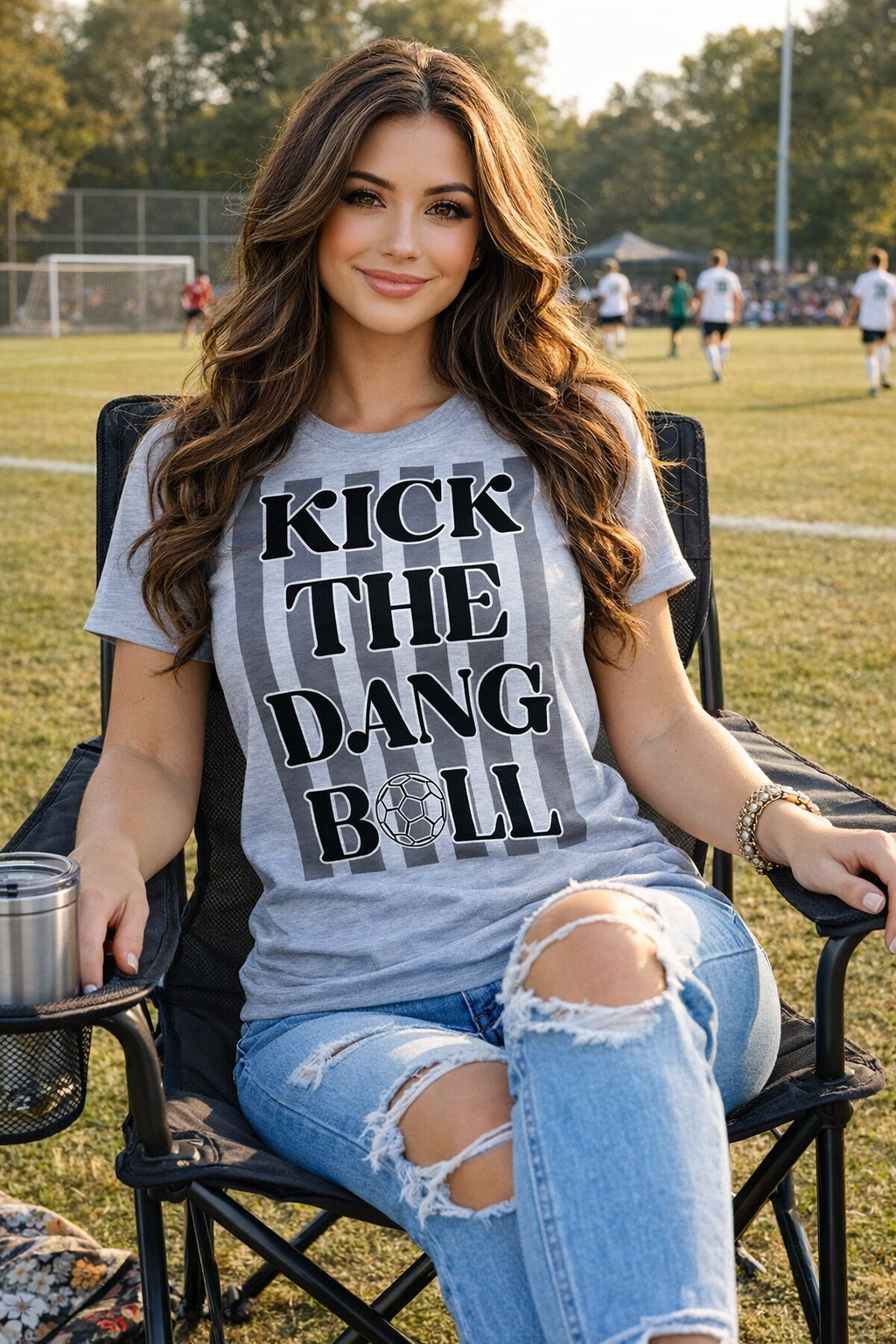 Kick the ball Soccer Tee
