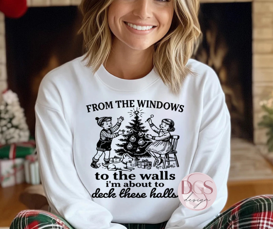 Deck these halls Long sleeved Tee