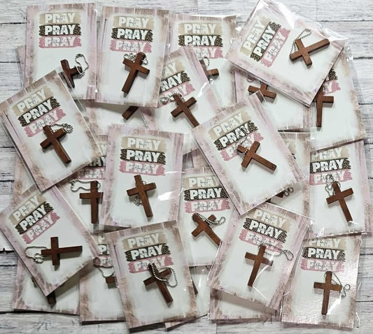 Prayer Cross Keychains