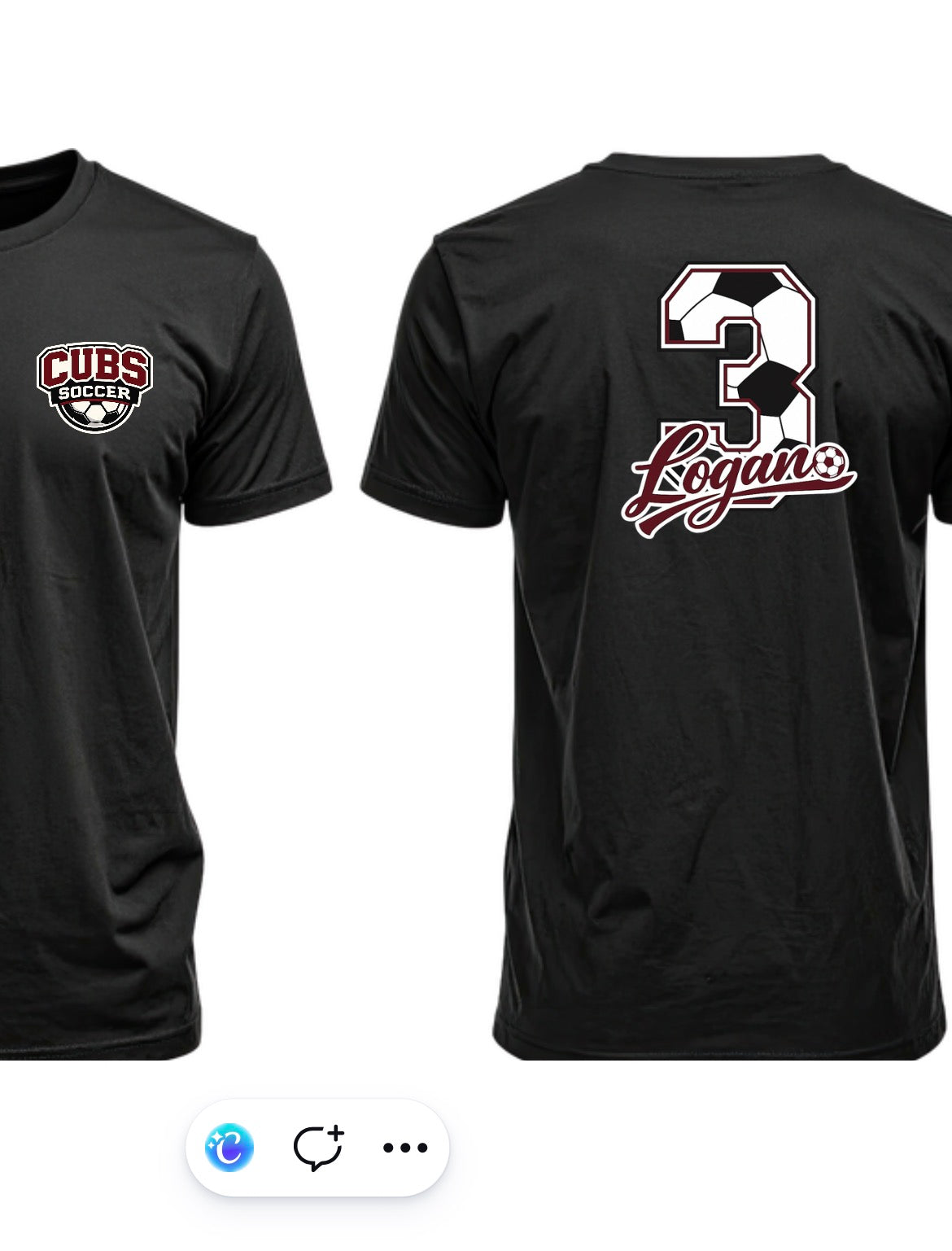 Custom Cubs Soccer Tee