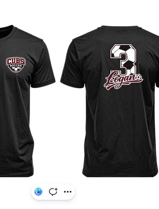 Custom Cubs Soccer Tee