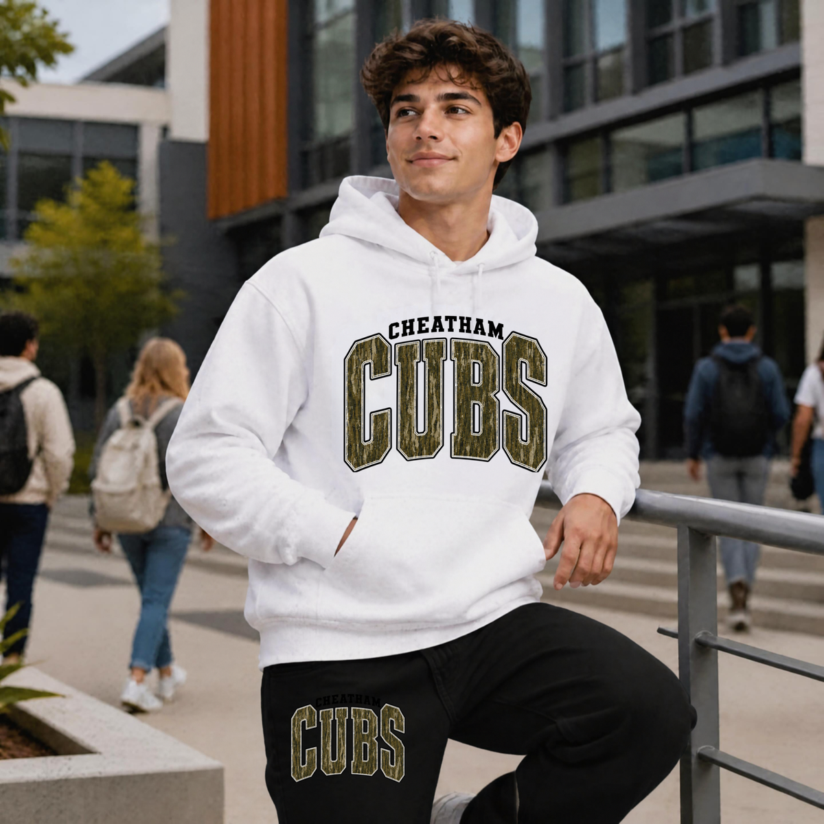 Cubs Sweatpants and Hoodie Set