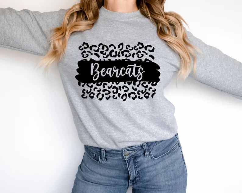 Bearcats Leopard Sweater