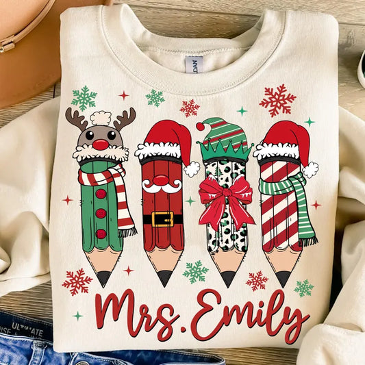 Personalized teacher XMAS sweater